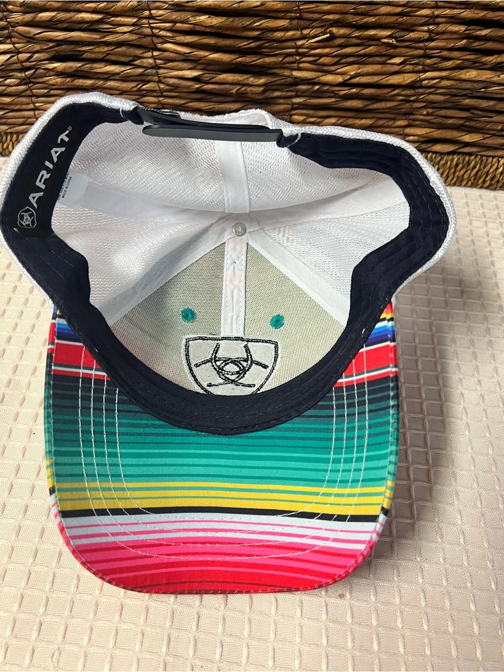 Ariat Serape Aztec Women’s Adjustable Trucker Hat Ball Cap NWOT